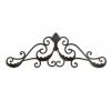 32" Rustic Brown Metal Scroll Wall Decor