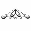 32" Rustic Brown Metal Scroll Wall Decor