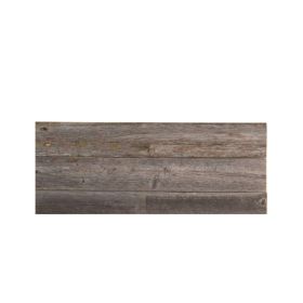 Set of Six 4" X 48" Gray and Brown Wood Planks Wall Decor