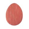 18" Rustic Farmhouse Red Wooden Large Egg