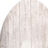 18" Rustic Farmhouse White Wash Wood Large Egg