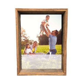 8â€ X 8â€ Rustic Farmhouse Gray Wood Shadow Box Frame