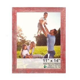 11â€ X 14â€ Rustic Farmhouse Red Wood Frame