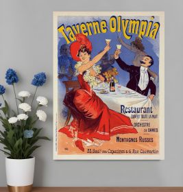 Taverne Olympia French Restaraunt Unframed Print Wall Art