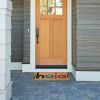 17" X 29" Natural Blue and Black Coir Hola Outdoor Door Mat