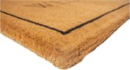 30" X 48" Natural and Black Coir Welcome Outdoor Door Mat