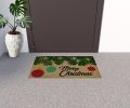 18" X 30" Beige and Red Coir Christmas Merry Christmas Outdoor Christmas Door Mat