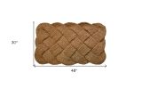 30" X 48" Brown Coir Weave Outdoor Door Mat