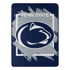 PENN STATE OFFICIAL NCAA "Halftone" Micro Raschel Throw Blanket; 46" x 60"