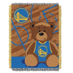 Warriors OFFICIAL NBA Commemorative Woven Tapestry Throw Blanket; 48" x 60"