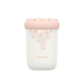 Sweetheart Humidifier USB Creative Atmosphere Light Car Aroma Diffuser Hydrating Instrument (Color: Pink)