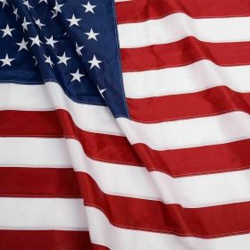 American Flag 10x15 ft 8x12 ft 6x10 ft 5x8 ft 4x6 ft 3x5 ft  2x3 ft Outdoor Heavy Duty Embroidered Stars USA Flag Sewn Stripes Fade Resistance Brass G (size: 4x6ft)