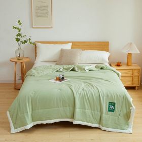 Antibacterial Raw Cotton Washable Summer Cool Quilt (Option: Matcha Green-220x240cm)